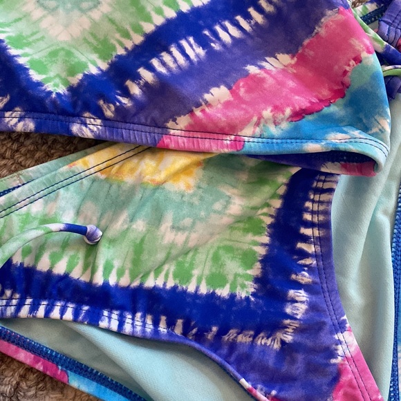 💕💜Hobie 2 piece girl swimwear boho tie dye style bikini 💕💜size 12 - Picture 3 of 8